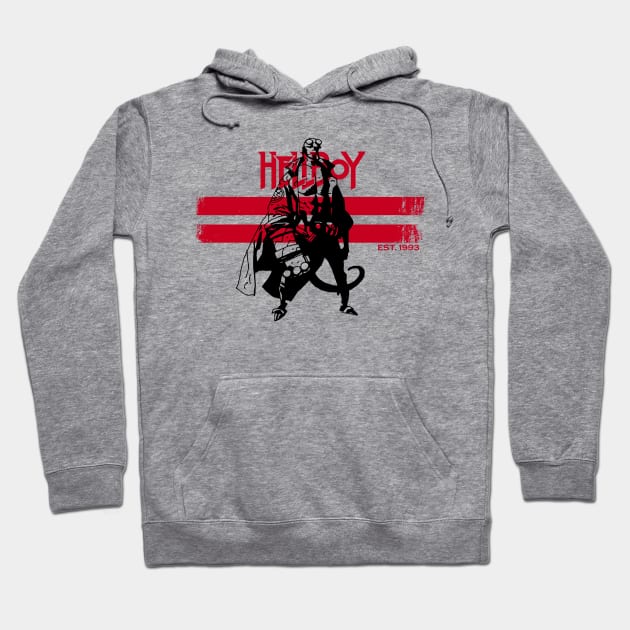 HELLBOY STRIPES Hoodie by ROBZILLA